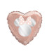 Mylar Minnie Party Pink Gold Chic Heart 18" 1pc