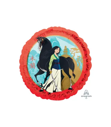 Mylar Mulan Round 18" 1pc