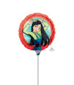 Mylar Mulan Round MiniShape 9" pack 5pcs