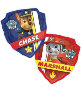 Mylar Paw Patrol SuperShape Shield h25" 1pc