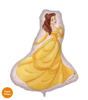 Mylar Princess Belle SuperShape h38" 1pc