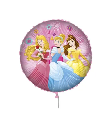 Mylar Princesses Weight Round Ribbon 18" 1pc