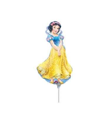 Mylar Snow White MiniShape h14" pack 5pcs