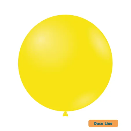 36" Lemon Yellow 203 Rocca Decorator Line Latex Balloons bag of 2pcs