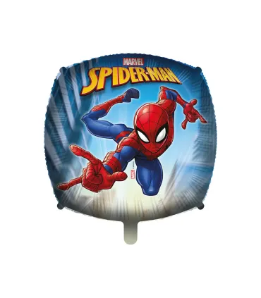 Mylar Spiderman Weight Square Ribbon 18" 1pc