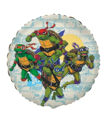 Mylar Ninja Turtles Round 18" 1pc