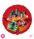 Mylar Hot Wheels Round 18" 1pc