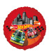 Mylar Hot Wheels Round 18" 1pc