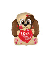 Mylar I Love You Doggie h18" 1pc