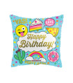 Mylar Happy Birthday Juvenile Square 18" 1pc