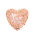 Mylar I Love You Pink Gold Heart 18" 1pc