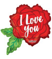 Mylar I Love You Pink SuperShape w36" 1pc