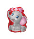 Mylar Elephant Hearts h18" 1pc