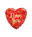 Mylar I Love You Gold and Red Heart 18" 1pc