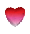Mylar Red Heart Gradient 18" 1pc