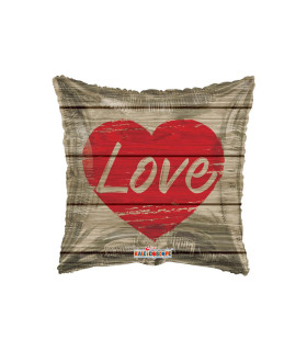Mylar Love Shabby Chic h18" 1pc