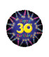 Mylar 30th Birthday Candles Round 18" 1pc