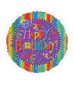 Mylar Happy Birthday Round 30" 1pc