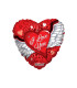 Mylar I Love You with Heart Wings 18" 1pc
