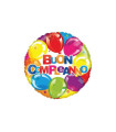 Mylar Happy Birthday Round MiniShape pack. 5pcs