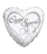 Mylar Oggi Sposi Cuore SuperShape 36" 1pc