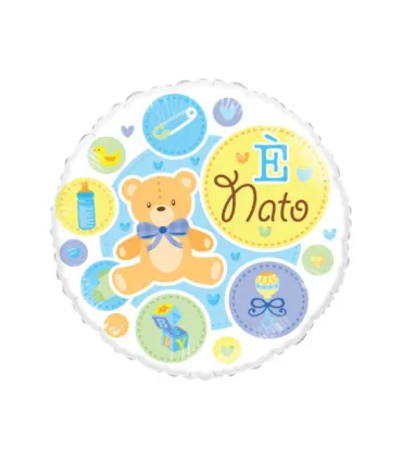 Mylar E' Nato Celeste Round 18" 1pc