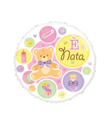 Mylar Born Pink Round 18" 1pc