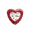 Mylar Ti Amo Heart MiniShape 9" pack 5pcs