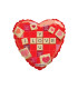 Mylar Love Red Beetle Heart 18" 1pc