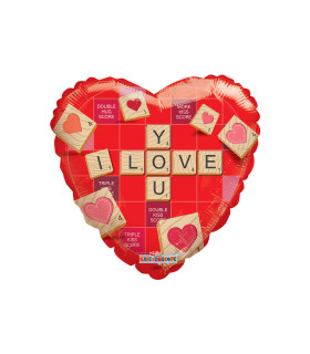 Mylar Love Red Beetle Heart 18" 1pc