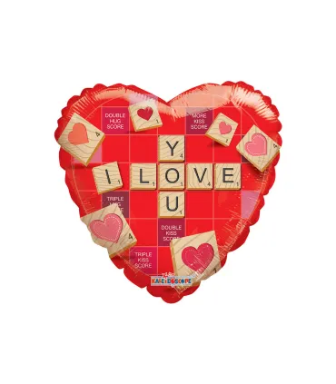 Mylar Love Red Beetle Heart 18" 1pc