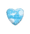Mylar My Baptism Heavenly Heart MiniShape 9" pack 5pcs