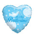 Mylar My Baptism Celestial Heart SuperShape 36" pack 1pc