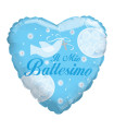 Mylar My Baptism Celestial Heart SuperShape 36" pack 1pc
