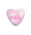 Mylar My Baptism Pink Heart MiniShape 9" pack 5pcs