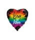 Mylar Love Is Love Heart 18" 1pc