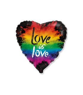 Mylar Love Is Love Heart 18" 1pc