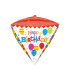 Mylar Happy Birthday Geometric h16" 1pc