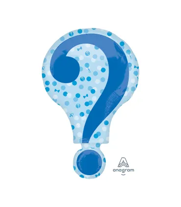Mylar Baby Shower Question Mark SuperShape h28" 1pc