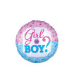 Mylar Girl or Boy Round 18" 1pc