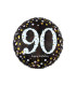 Mylar Happy Birthday 90 Years Sparkling Round 18" 1pc