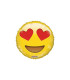 Mylar Emoticon Hearts Round 9" pack 5pcs