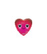 Mylar Holographic Heart Face Red MiniShape 4" pack 5pcs