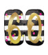Mylar 60 Pink & Gold Supershape w25" 1pc