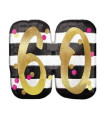 Mylar 60 Pink & Gold Supershape w25" 1pc
