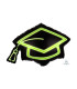 Mylar Graduation Academic Touch Neon SuperShape w31" 1pc