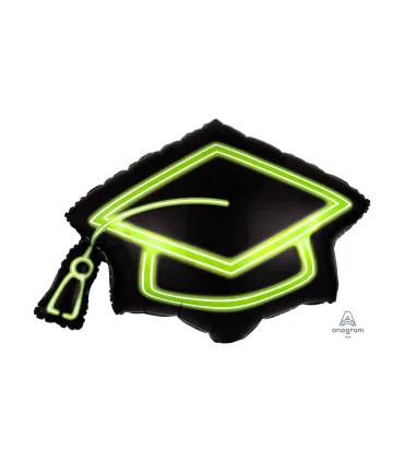 Mylar Graduation Academic Touch Neon SuperShape w31" 1pc