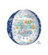 Mylar Happy Birthday Sharks Orbz 16" 1pc