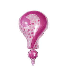 Mylar Baby Shower Interrogative Pink SuperShape h28" 1pc