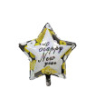 Mylar Happy New Year Holo Star SuperShape 28" 1pc